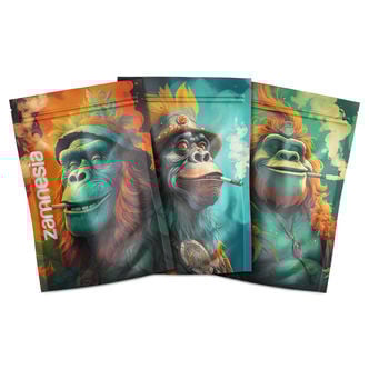 Sachets de Stockage Z-Lock Primates Fumeurs (Large)