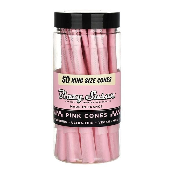 Blazy Susan King Size Sim Pink pre-roilled cones (50pc)