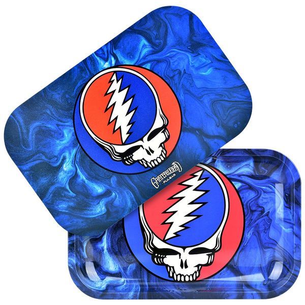 Metal Rolling Tray With Lid Small (Grateful Dead x Pulsar)