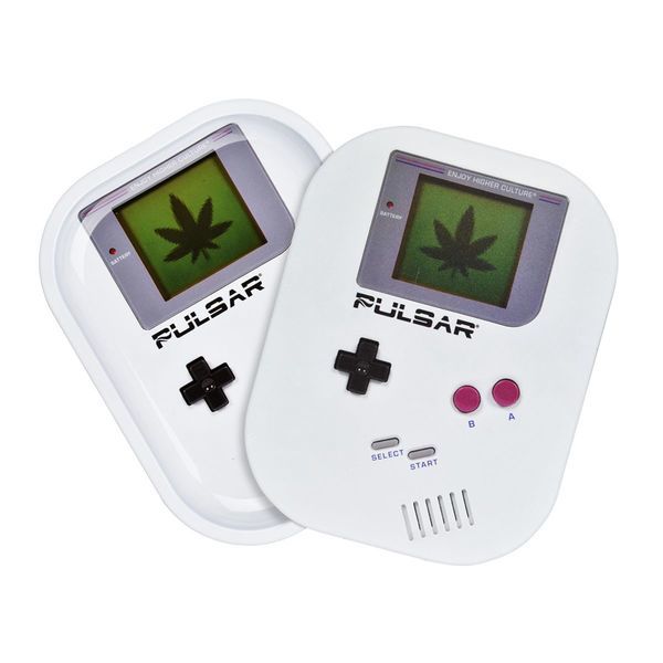 Metal Rolling Tray With Lid Mini (Pulsar)