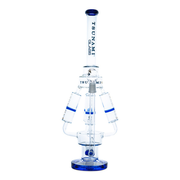 Bang Sprinkler Perc Quad Honeycomb 21'' (Tsunami Glass)