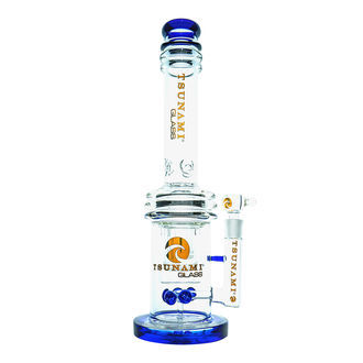 Bang Button Double Honeycomb Perc 16'' (Tsunami Glass)