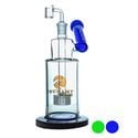 Pipe à Dab Side Neck Shower Head 10'' (Tsunami Glass)