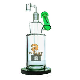Pipe à Dab Side Neck Shower Head 10'' (Tsunami Glass)
