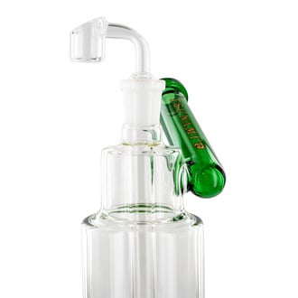 Pipe à Dab Side Neck Shower Head 10'' (Tsunami Glass)