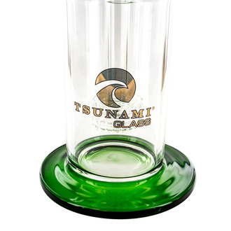 Pipe à Dab Side Neck Shower Head 10'' (Tsunami Glass)