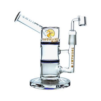 Pipe à Dab Side Neck Honey Turbine 9" (Tsunami Glass)