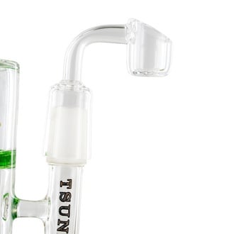 Pipe à Dab Side Neck Honey Turbine 9" (Tsunami Glass)