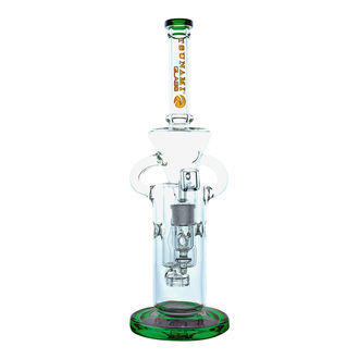 Pipe à Dab Shower Head Swiss Recycler 13'' (Tsunami Glass)