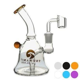 Pipe à Dab Mini Bell 6″ (Tsunami Glass)