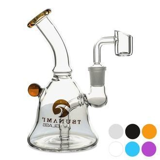 Pipe à Dab Mini Bell 6″ (Tsunami Glass)