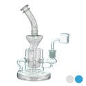 Pipe à Dab Shower Head Recycler 9″ (Tsunami Glass)