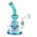 Pipe à Dab Shower Head Recycler 9″ (Tsunami Glass)