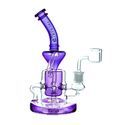 Pipe à Dab Shower Head Recycler 9″ (Tsunami Glass)