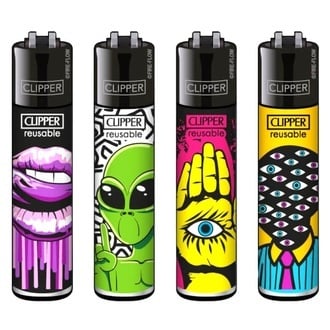 Briquet Clipper Love Martians