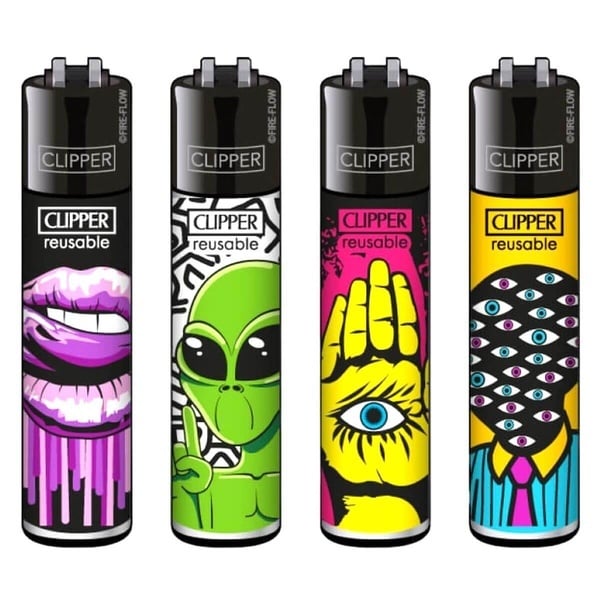 Briquet Clipper Love Martians