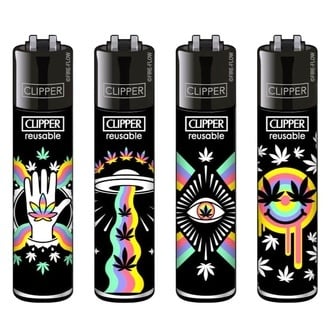 Briquet Clipper 420 Rainbow