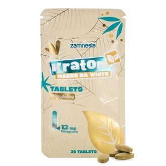 Comprimés kratom pour microdosage - Maeng Da White (Zamnesia)