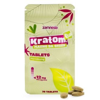 Comprimés kratom pour microdosage - Green Maeng Da (Zamnesia)