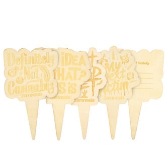 Étiquette pour pot en bois (Zamnesia)