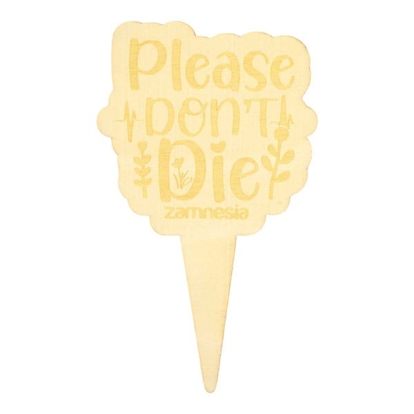 Étiquette pour pot en bois (Zamnesia)