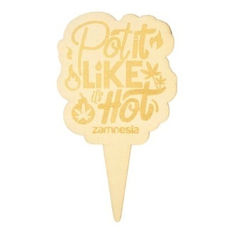 Étiquette pour pot en bois (Zamnesia)