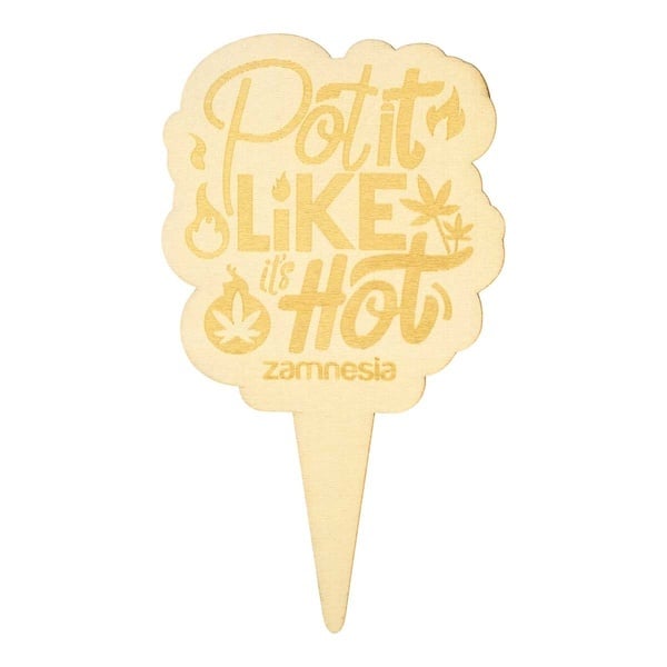 Étiquette pour pot en bois (Zamnesia)