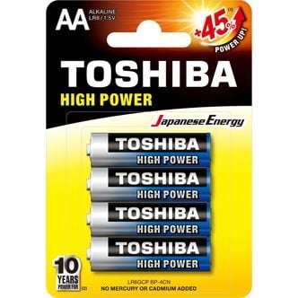 Piles alcalines AA (TOSHIBA)