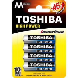 Piles alcalines AA (TOSHIBA)