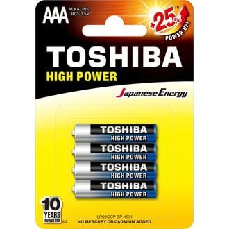 Piles alcalines AAA (TOSHIBA)