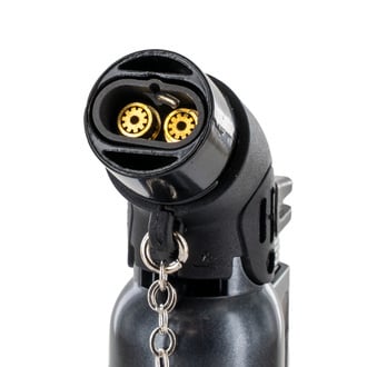 Briquet en métal double flamme