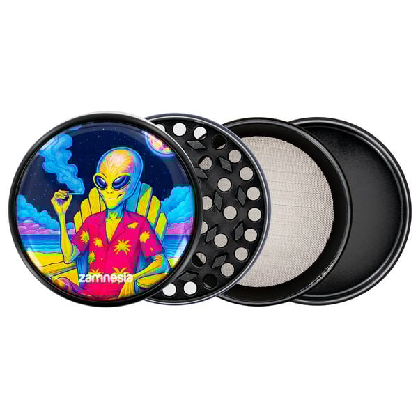 Collection Grinder en métal Area 420 (Zamnesia) - 4 parties Ø63mm