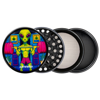 Collection Grinder en métal Area 420 (Zamnesia) - 4 parties Ø63mm