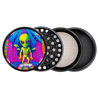 Collection Grinder en métal Area 420 (Zamnesia) - 4 parties Ø63mm