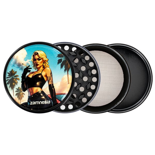 Collection de Grinders en métal Bad Bitches (Zamnesia) - 4 parties Ø63mm