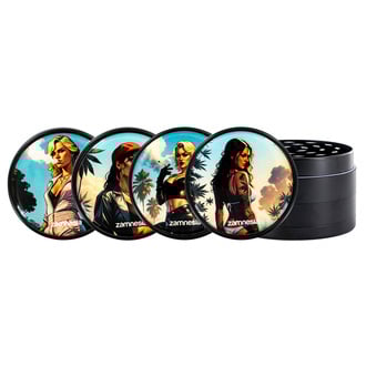 Collection de Grinders en métal Bad Bitches (Zamnesia) - 4 parties Ø63mm