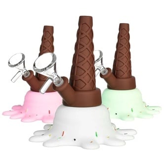 Splat Ice Cream Silicone Water Pipe