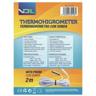 Thermohigromètre Ecran Grand (VDL)