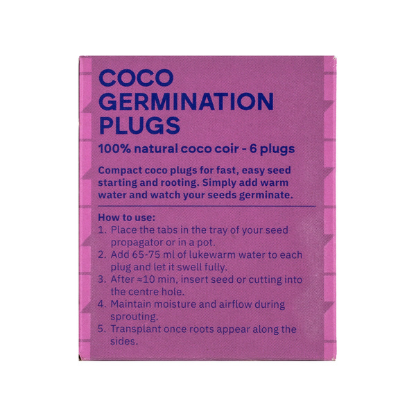 Pastilles de germination en coco (pack de 6)