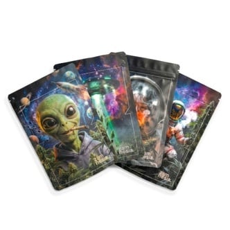 Sachet de Rangement Zip Cosmic Flower Power (Grand Format)