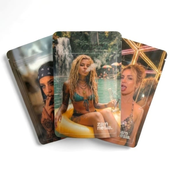 Sac de Rangement Refermable Z-Lock Stoner Girl (Taille Moyenne)