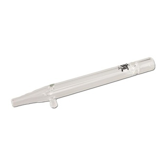 One-Hitter en Verre avec Repose-Pipe (Black Leaf)