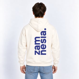 Hoodie off white - logo Zamnesia