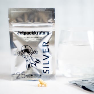 Extrait De Jetpackkratom SILVER 60 mg - Gélules