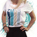 T-Shirt Manches Retroussées Retro | Femme