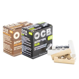 Filtres OCB Activ' Tips Slim Au Charbon Actif