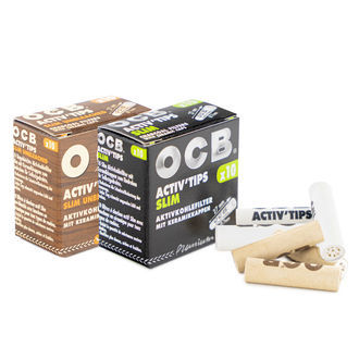 Filtres OCB Activ' Tips Slim Au Charbon Actif