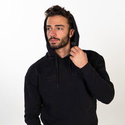 Sweat à capuche brodé Zamnesia | Noir