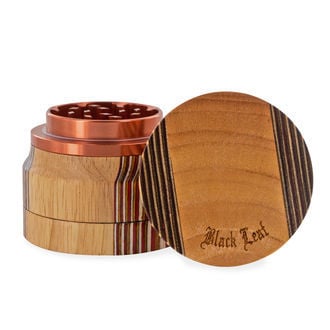 Grinder Aluminium/Bois (Black Leaf)