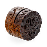 Petit Grinder Sculpté En Bois De Rose